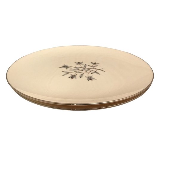 Lenox China Princess Pattern Pair 10.5" Dinner Plates X516 Platinum Band - Picture 8 of 8